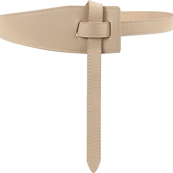 Accessories - Women Leather Belts Vintage Irregular Waist Belt for Dresses Tie Knot Waistband